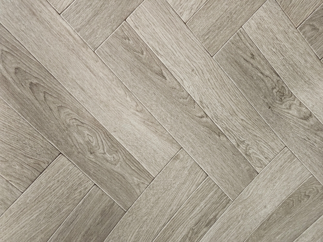 Grey Herringbone Oak Plank 3m